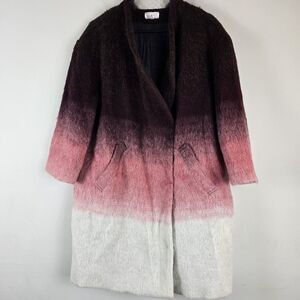 Lou & Grey Women's Coat Jacket Pink Ombre Wool‎ & Alpaca Blend.